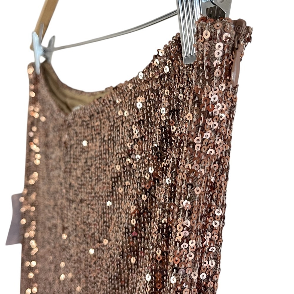 Joyfolie Gold Sequin Flare Pants - Picture 3 of 8